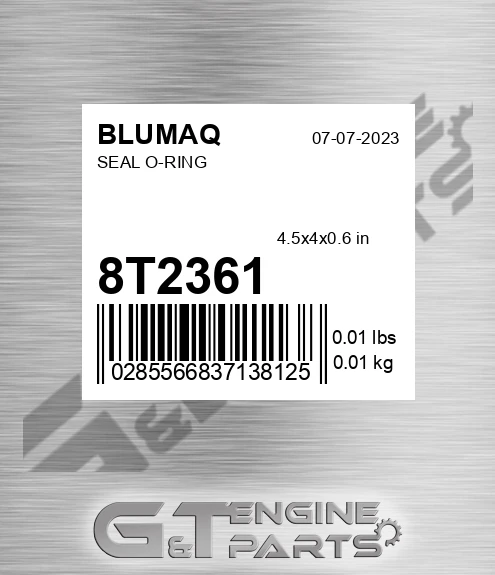 8T-2361 Seal O-ring for BLUMAQ
