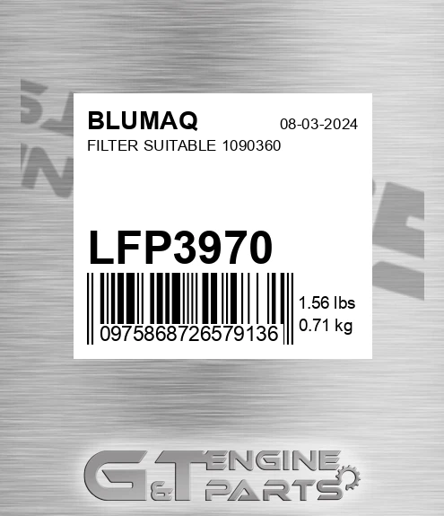 LFP3970 BLUMAQ Filter Suitable 1090360