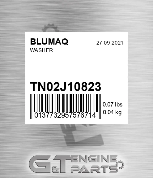 TN02J-10823 Washer for BLUMAQ