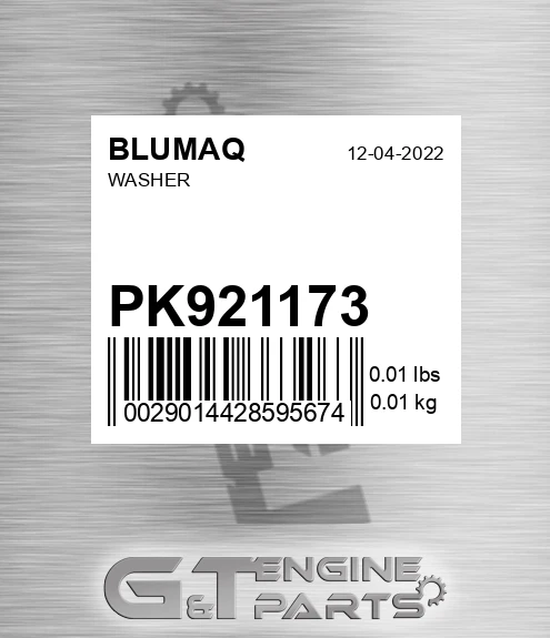 PK921173 Washer for BLUMAQ