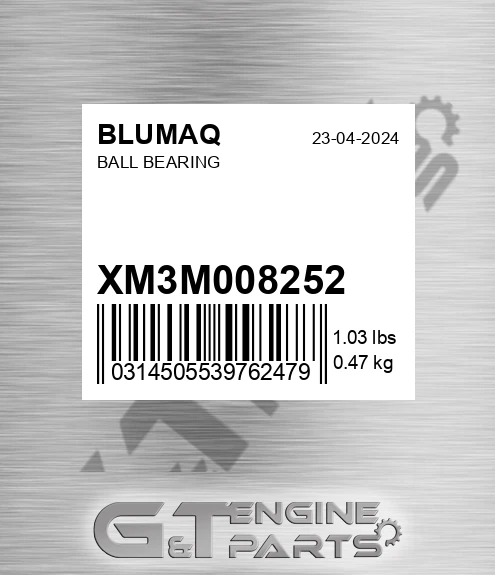 XM3M008252 Ball Bearing for BLUMAQ