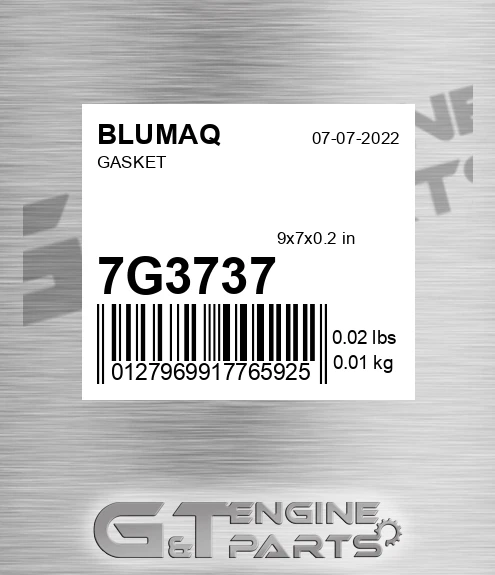 7G-3737 Gasket for BLUMAQ