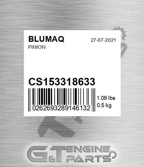 CS153318633 BLUMAQ Pinion