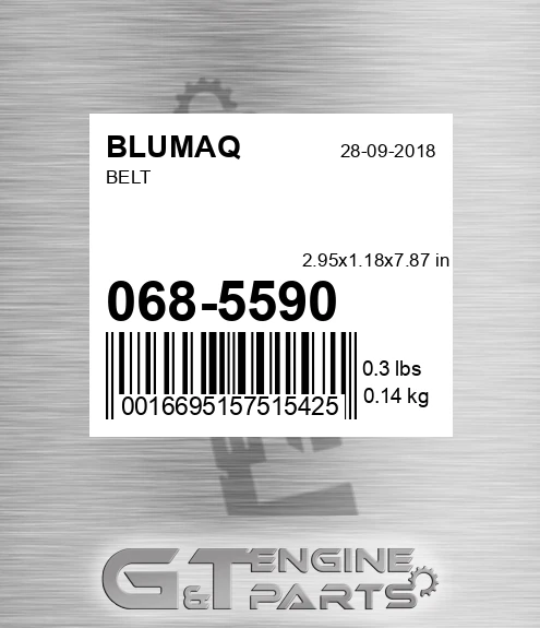 068-5590 Belt for BLUMAQ