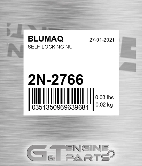 2N-2766 Self-locking Nut