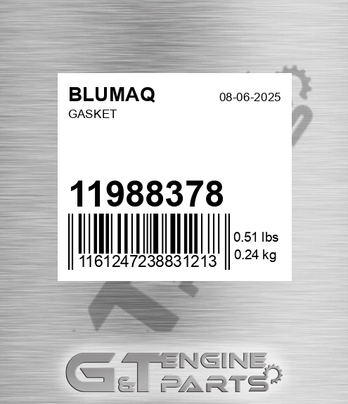 11988378 Gasket for BLUMAQ