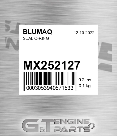 MX252127 Seal O-ring