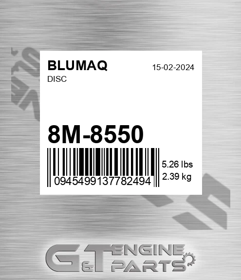 8M-8550 Disc for BLUMAQ