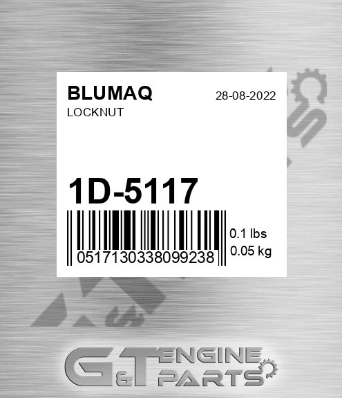 1D-5117 Locknut for BLUMAQ