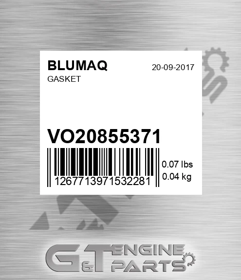 VO20855371 Gasket for BLUMAQ