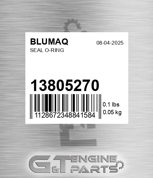 13805270 Seal O-ring for BLUMAQ