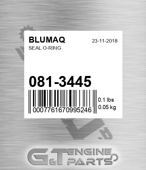 081-3445 Seal O-ring for BLUMAQ