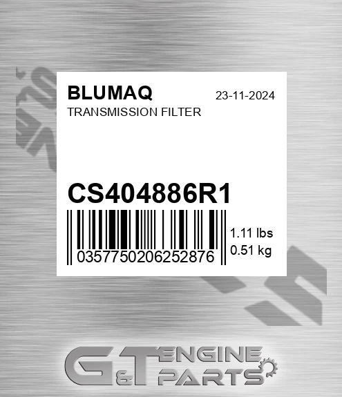 CS404886R1 BLUMAQ Transmission Filter