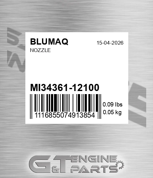 MI34361-12100 Nozzle for BLUMAQ
