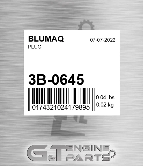 3B-0645 Plug