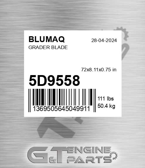 5D-9558 Grader Blade for BLUMAQ