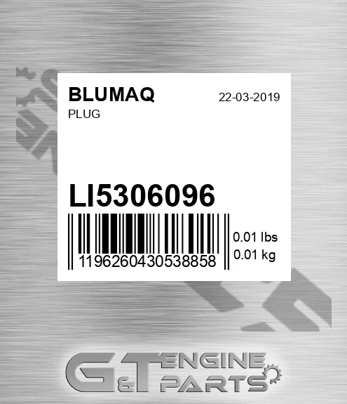 LI5306096 Plug for BLUMAQ