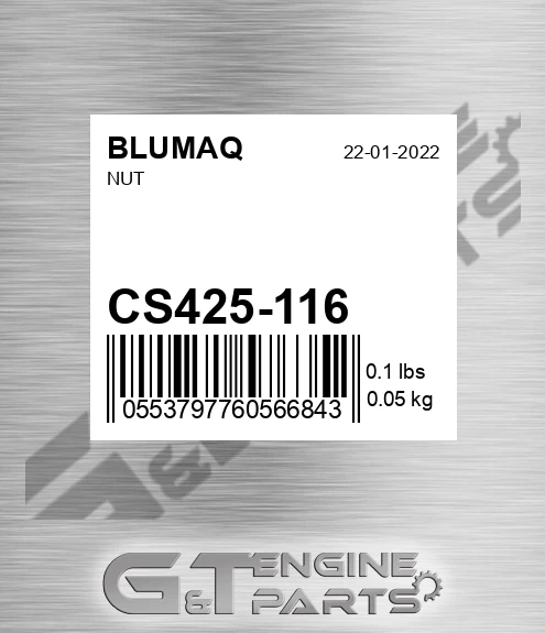 CS425-116 BLUMAQ Nut