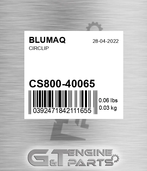 CS800-40065 Circlip