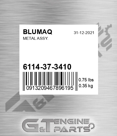 6114-37-3410 Metal Assy. for BLUMAQ