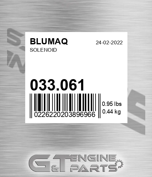 033.061 Solenoid for BLUMAQ