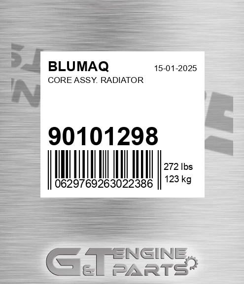 901.01298 Core Assy. Radiator for BLUMAQ