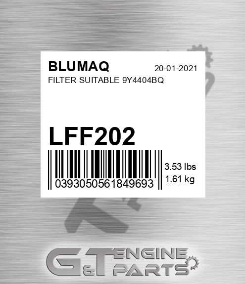 LFF-202 Filter Suitable 9y4404bq for BLUMAQ