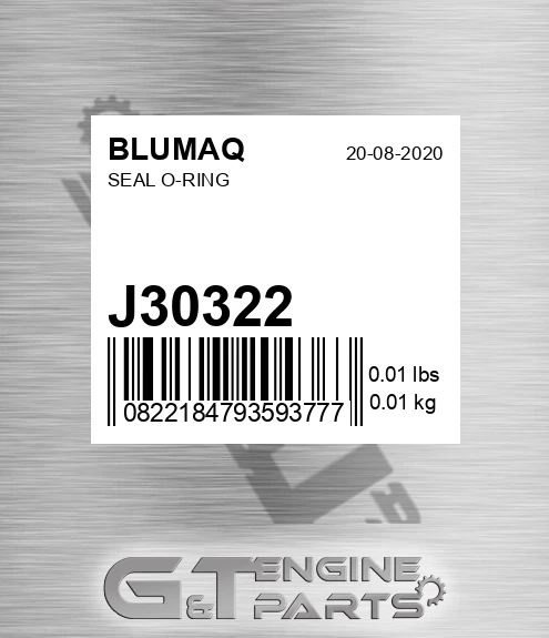 J30322 Seal O-ring