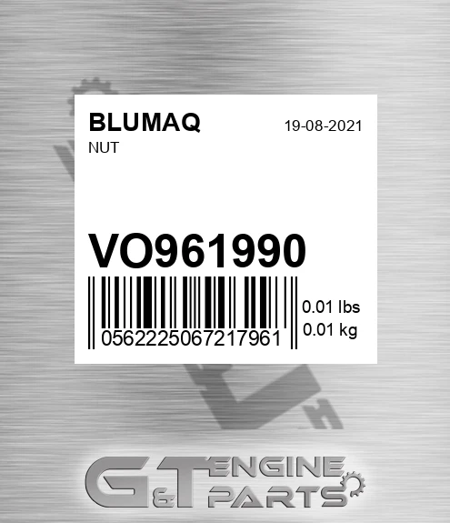 VO961990 Nut for BLUMAQ