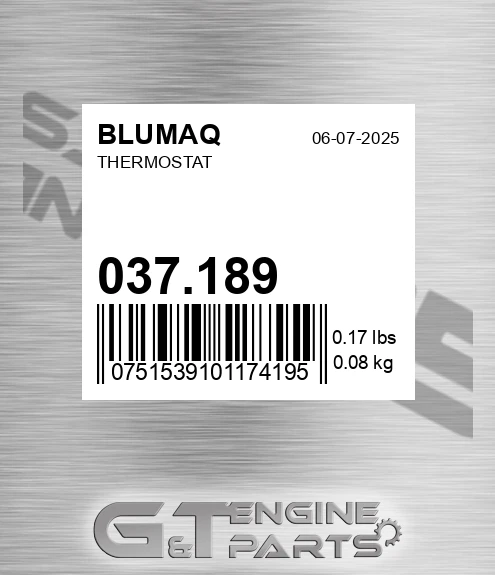 037.189 Thermostat for BLUMAQ