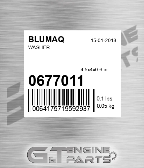 067-7011 Washer for BLUMAQ