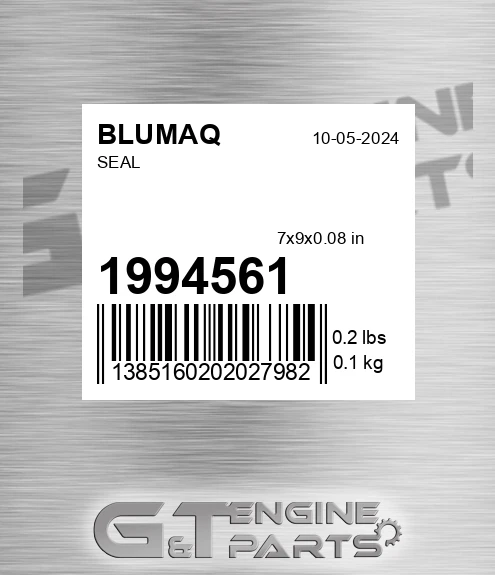 199-4561 Seal for BLUMAQ