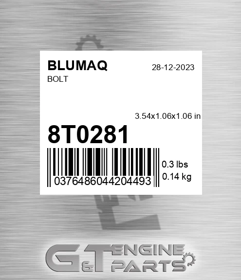 8T-0281 BLUMAQ Bolt