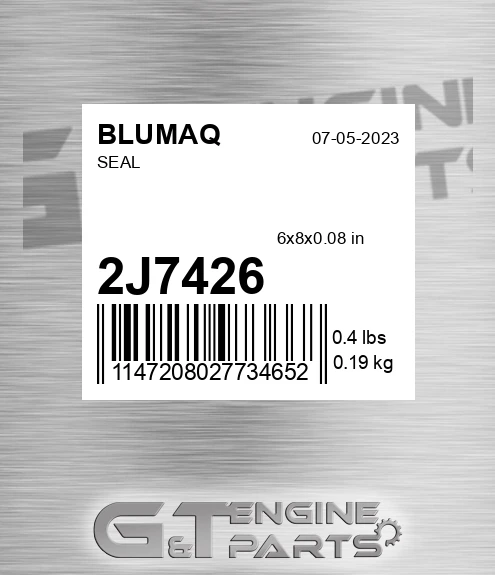 2J-7426 Seal for BLUMAQ