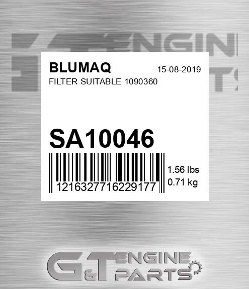 SA10046 BLUMAQ Filter Suitable 1090360