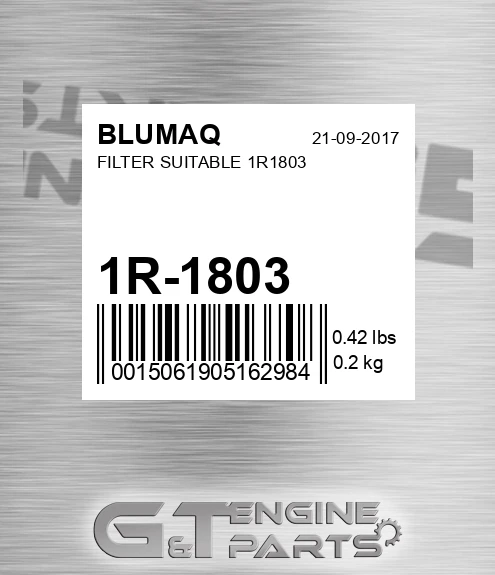 1R-1803 Filter Suitable 1r1803 for BLUMAQ
