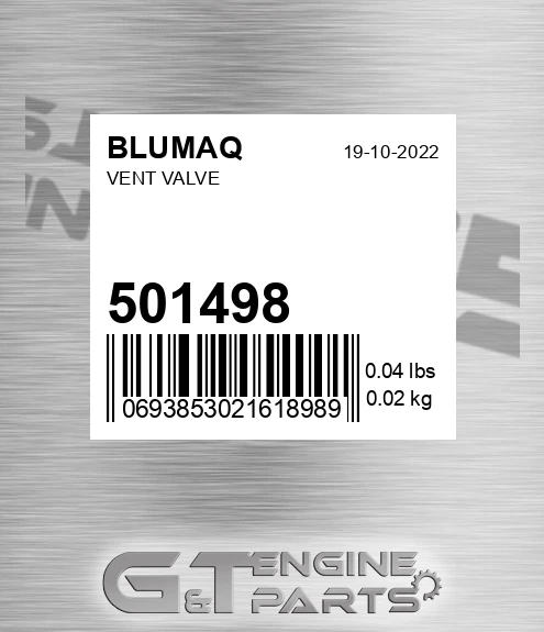 501498 BLUMAQ Vent Valve