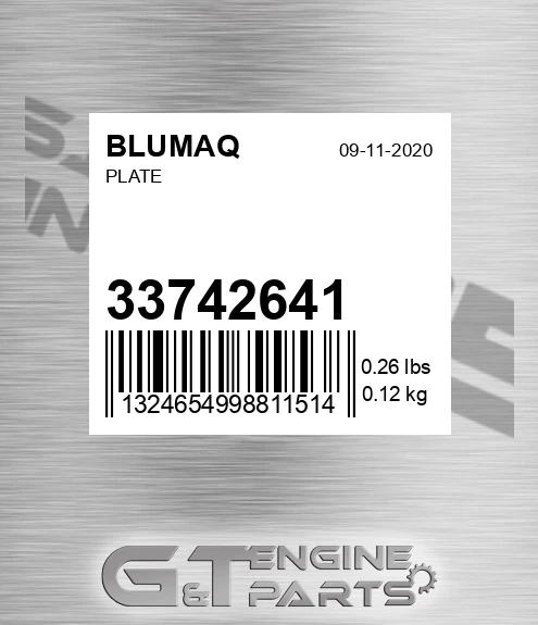 33742641 BLUMAQ Plate
