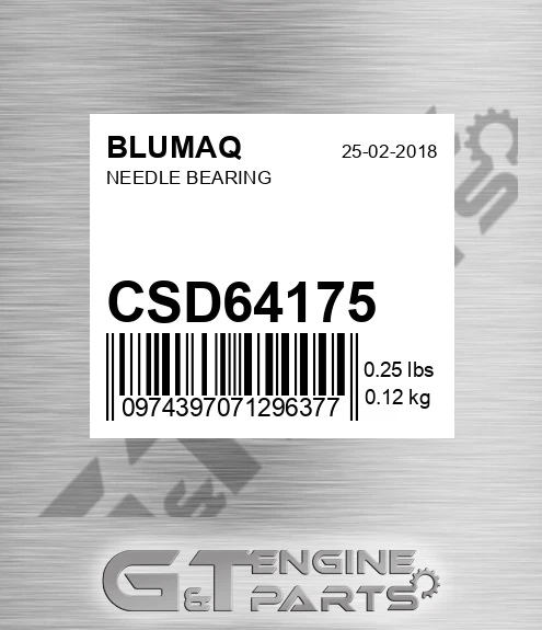 CSD64175 BLUMAQ Needle Bearing