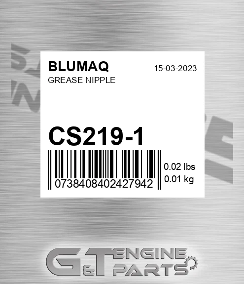 CS219-1 Grease Nipple for BLUMAQ