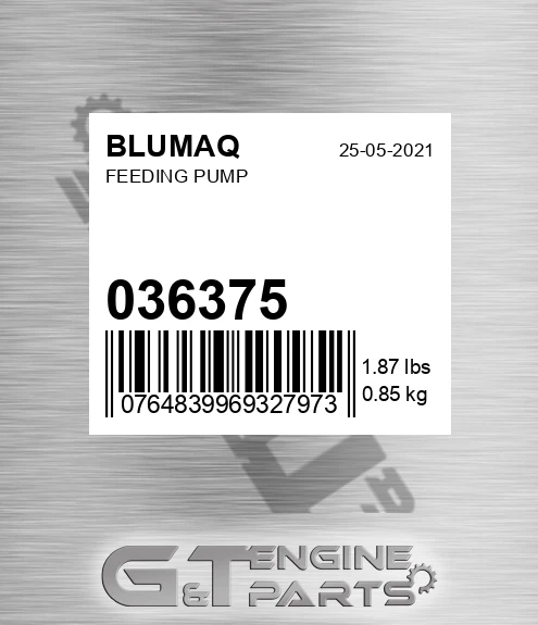 036.375 Feeding Pump for BLUMAQ
