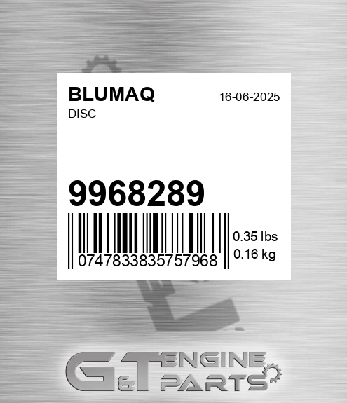 9968289 Disc