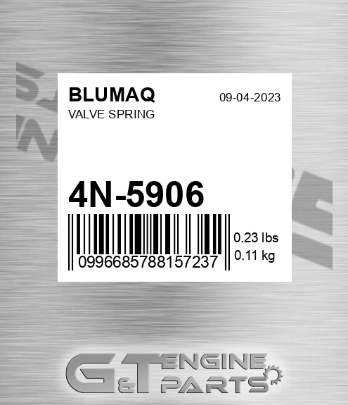 4N-5906 Valve Spring for BLUMAQ