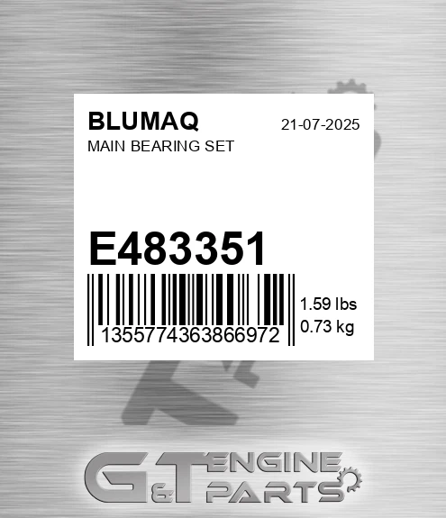 E483351 Main Bearing Set for BLUMAQ
