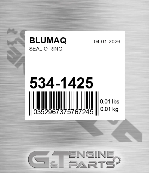 534-1425 Seal O-ring for BLUMAQ