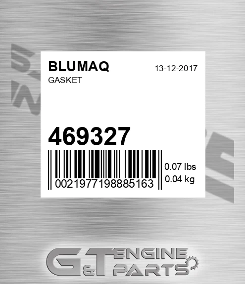 469327 Gasket for BLUMAQ