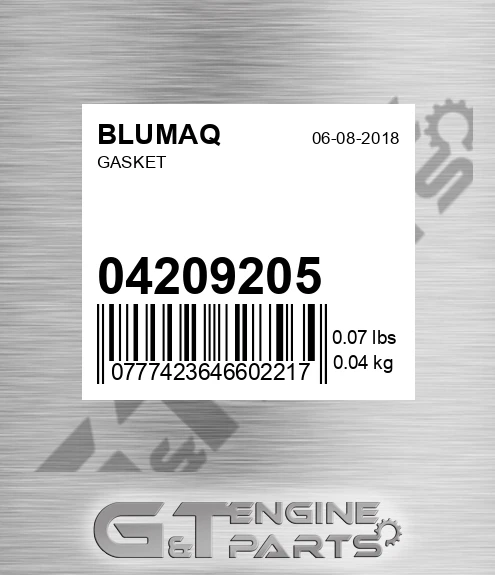 04209205 BLUMAQ Gasket