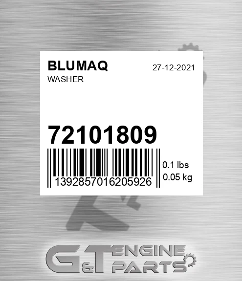 72101809 Washer