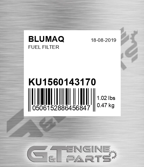 KU1560143170 Fuel Filter for BLUMAQ