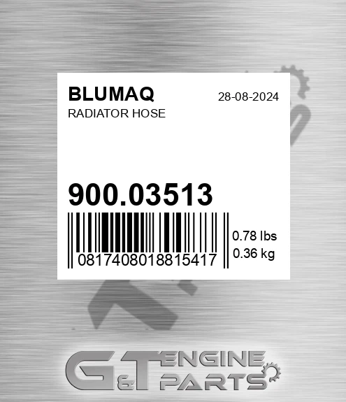900.03513 Radiator Hose for BLUMAQ